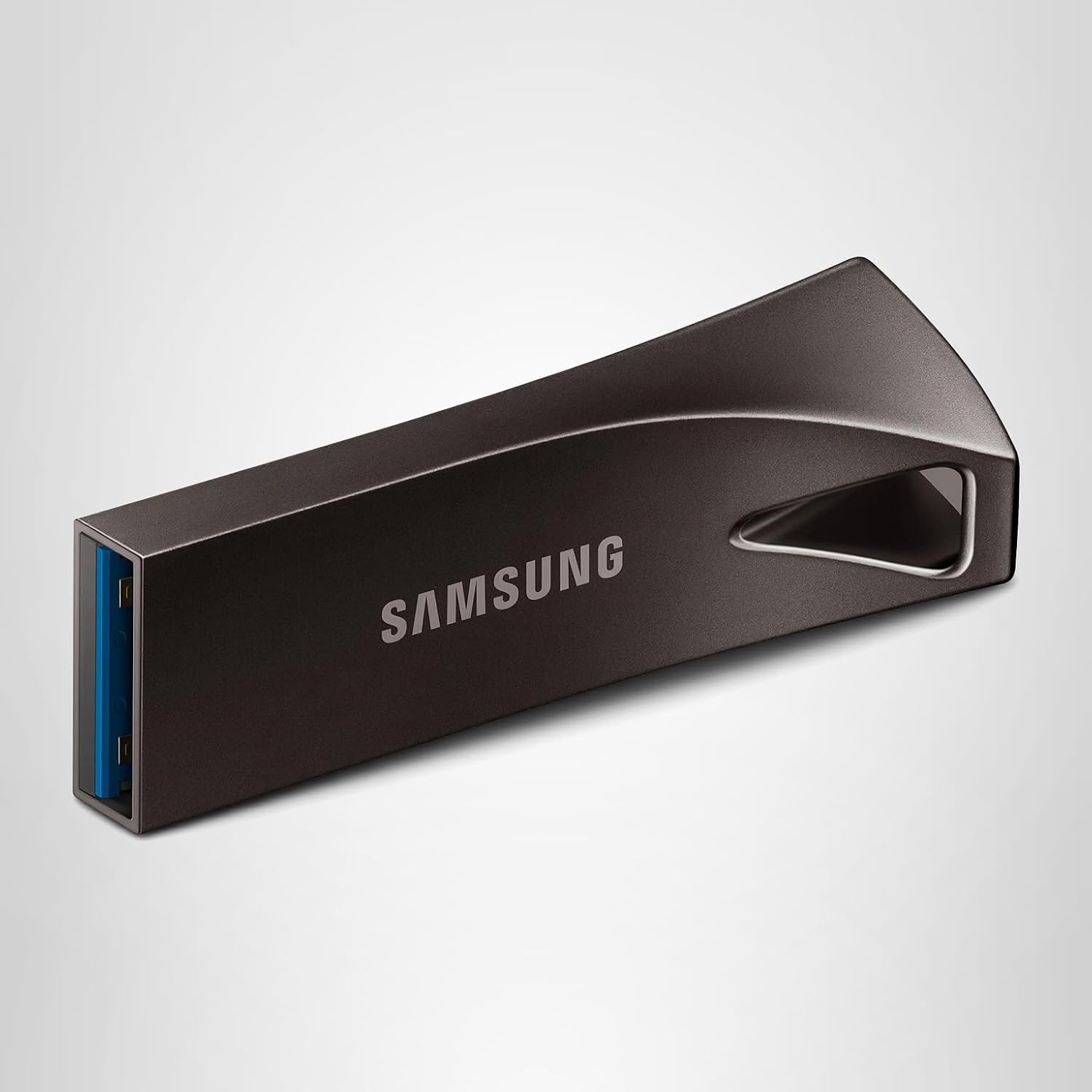 SAMSUNG BAR Plus 3.1 USB Flash Drive, 128GB, 400MB/s, Rugged Metal Casing, Storage Expansion for Photos, Videos, Music, Files, MUF-128BE4/AM, Titan Grey
