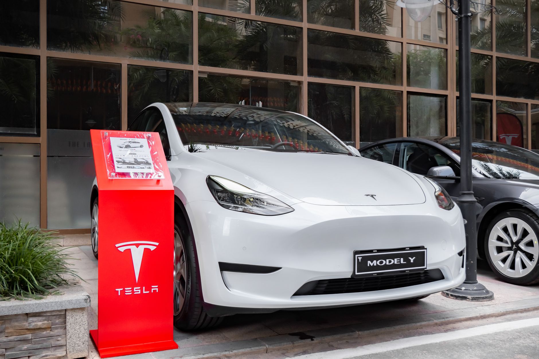Tesla Model Y parked outdoors